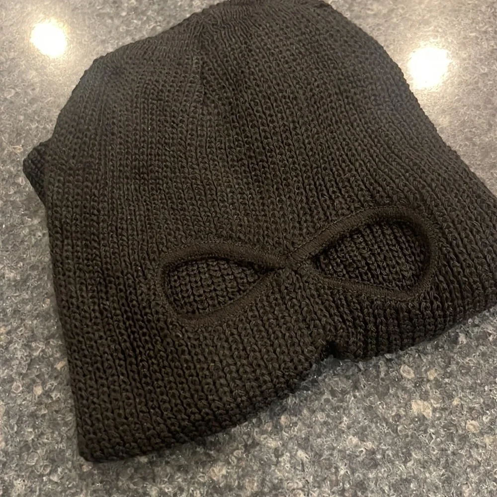 3 Hole Winter Knitted Ski Mask, Full Face Cover Warm Knit Balaclava for Adult.